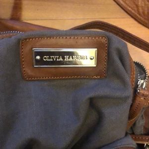 Olivia Harris Leather Large Satchel/Crossbody